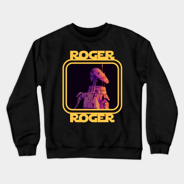 Roger roger droid Crewneck Sweatshirt by Submarinepop